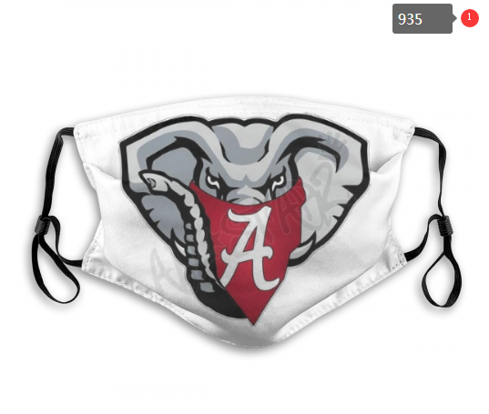 NCAA Alabama Crimson Tide #3 Dust mask with filter->ncaa dust mask->Sports Accessory